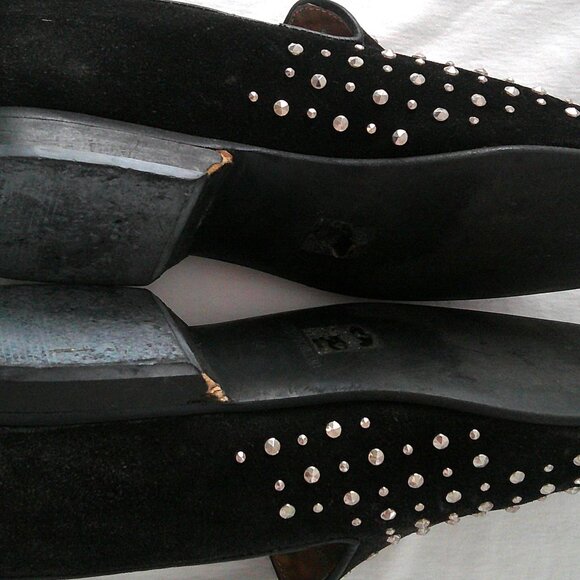 House of Hounds Studded Smoking Slipper Loafers — Black — EU 44 (US Men’s ~11) - Picture 3 of 4